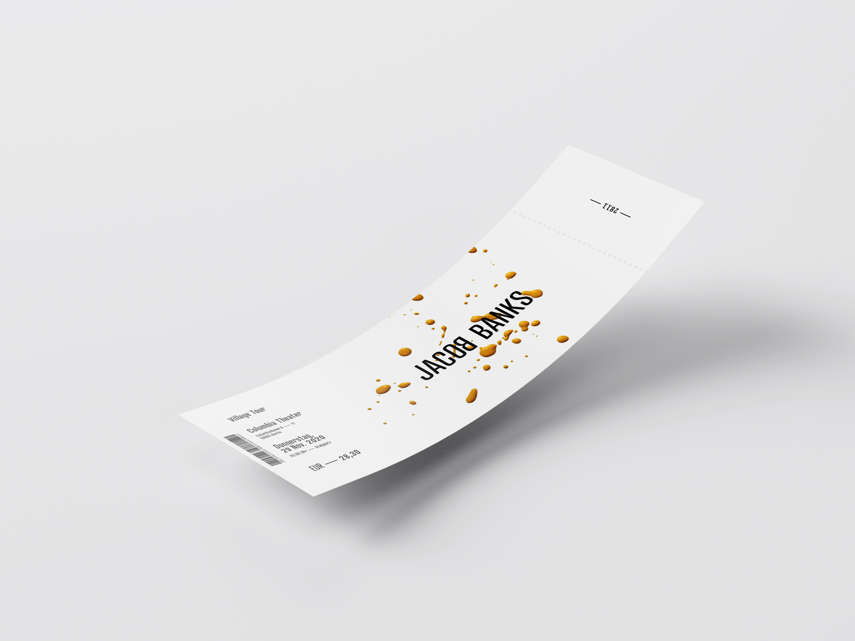 concert ticket Jacob Banks redesign